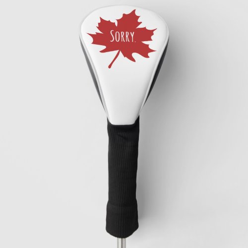 Funny Canadian Golf Head Cover