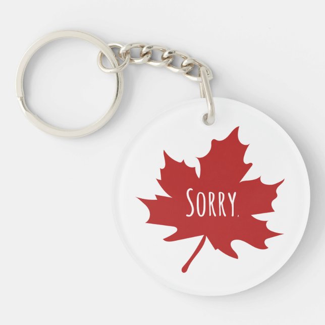 Funny Canadian Keychain (Front)
