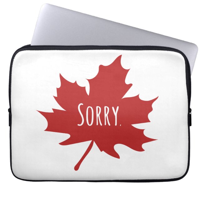 Funny Canadian Laptop Sleeve (Front)