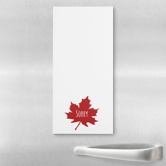 Funny Canadian Magnetic Notepad (In Situ)