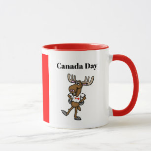 Funny Canadian Moose Canada Day Mug