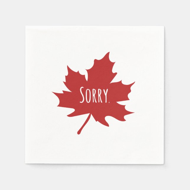 Funny Canadian Napkins (Front)