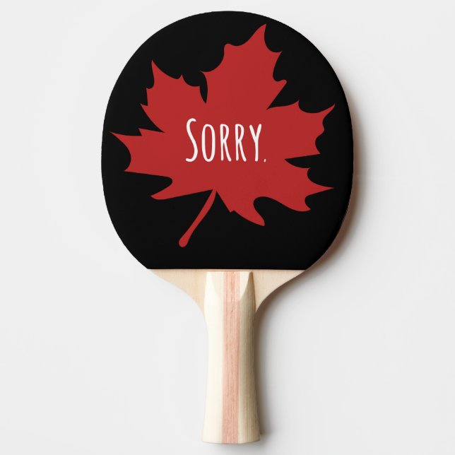 Funny Canadian Ping Pong Paddle (Front)