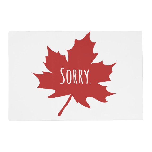 Funny Canadian Placemat (Front)
