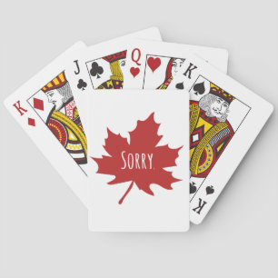 Funny Canadian Poker Cards