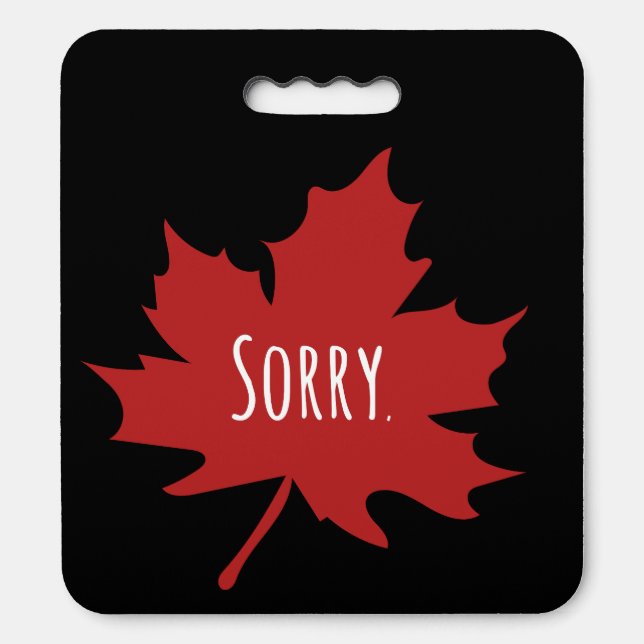 Funny Canadian Seat Cushion (Front Vertical)