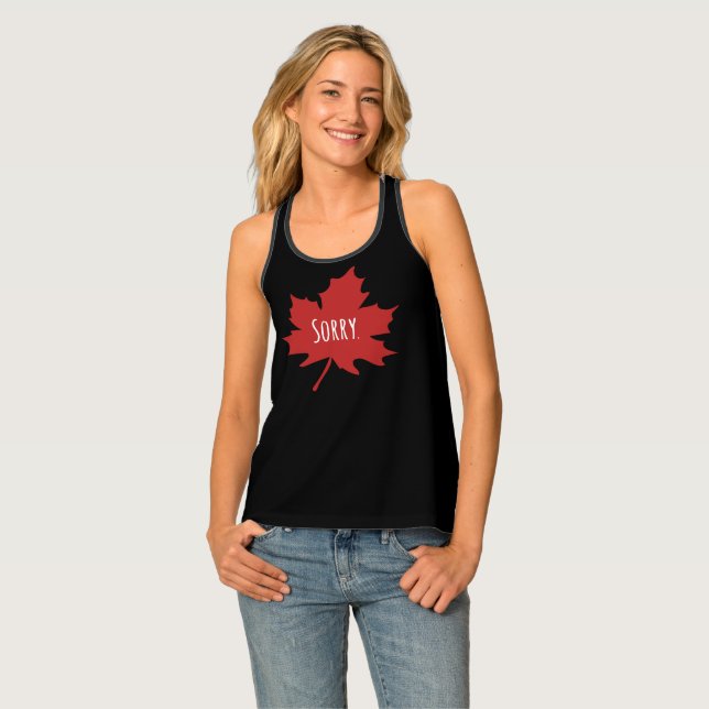 Funny Canadian Tank Top (Front Full)