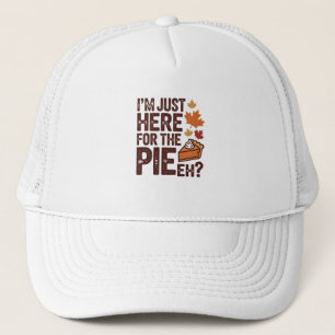 Funny Canadian Thanksgiving Pie 'Eh' Retro Fall Trucker Hat