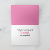 Funny Cancer Breast Cancer Chemo Get Well Card (Inside)
