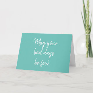 Funny Cancer Chemo Ovarian Teal Get Well Card