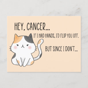Funny Cancer Patient, Cats Lover Postcard