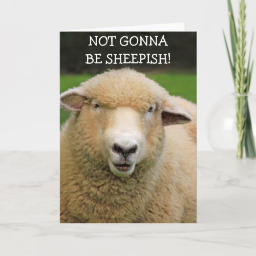 Funny Cancer Support Sheep Card