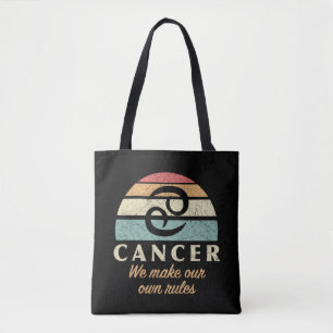 Funny Cancer Zodiac Rules Tote Bag