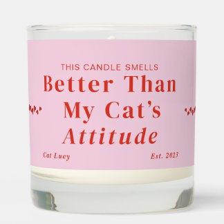Funny Candle Gift Cat Pet Lover Owner Scented