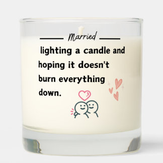 funny candle  to married couples