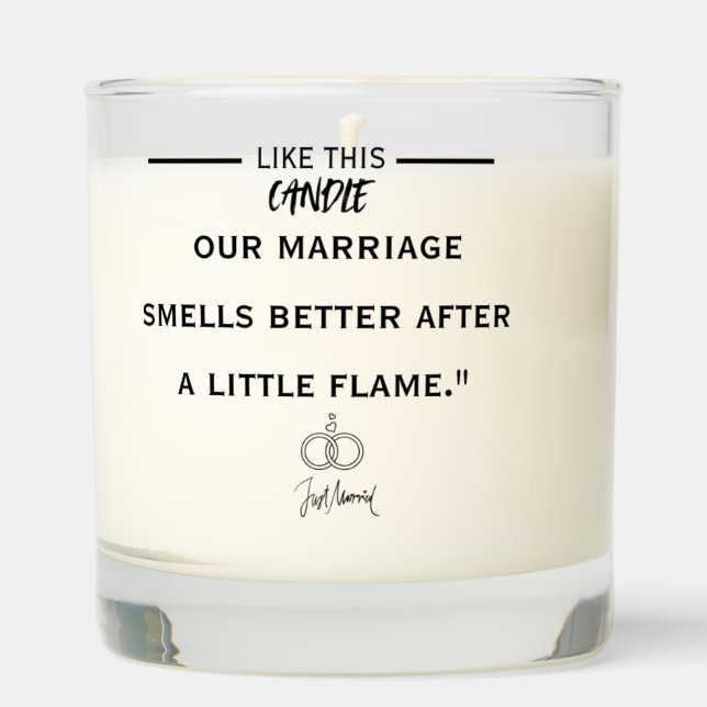 funny candle  to married couples (Front)
