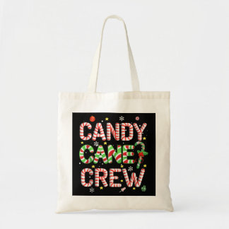 Funny Candy Cane Crew Christmas Candy Lover X-mas Tote Bag