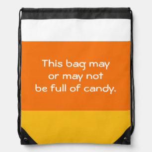 Funny Candy Corn Drawstring Bag