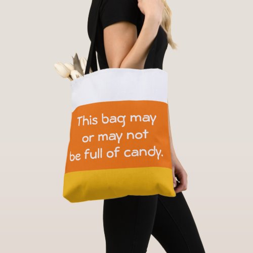 Funny Candy Corn Shoulder Tote