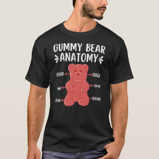Funny Candy Lovers Adult And Youth Gummy Bear Anat T-Shirt