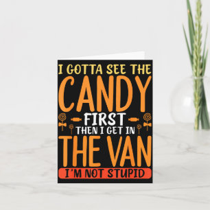 Funny Candy Quote With Bold Sarcastic Humor Card