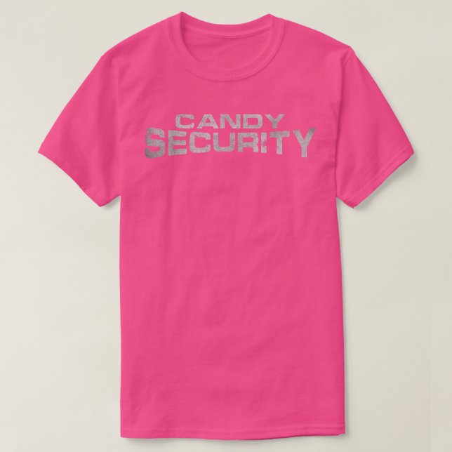Funny candy security lazy halloween costume  T-Shirt (Design Front)