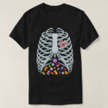 Funny Candy Skeleton Rib Cage Halloween Costume T-Shirt<br><div class="desc">Funny last minute lazy easy matching halloween outfit goes with scary, spooky, mask, ears or hat while trick or treating for men, women, boys, girls, who love squash carving, and witches, bats, ghosts, skeletons, on this October halloween holiday. Do you love halloween? can't wait to plan your costume and decorations...</div>