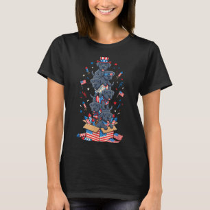 Funny Cane Corso Aamerican Usa Flag Memorial Day T-Shirt
