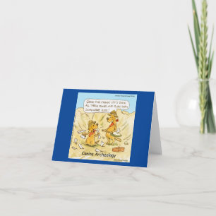 Funny Canine Archeology Classic LTCartoons Card
