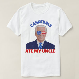 Funny Cannibals Ate My Uncle Biden Vinatge T-Shirt