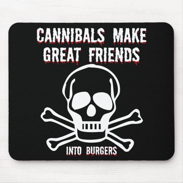 Funny cannibals mouse pad (Front)