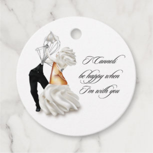 Funny Cannoli Italian Wedding Favor Tags