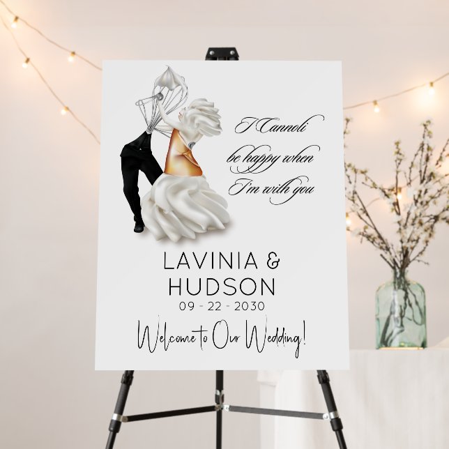 Funny Cannoli Italian Wedding Foam Board (In Situ (Stand))