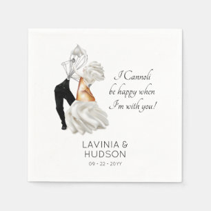 Funny Cannoli Italian Wedding Napkins