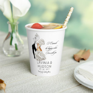 Funny Cannoli Italian Wedding Paper Cups