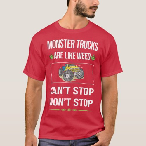Funny Cant Stop Monster Truck Trucks  T_Shirt