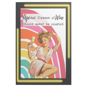 Funny Canvas Best Friend Gift "Age" Gallery Wrap