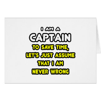 Funny Captain T-Shirts and Gifts Cards