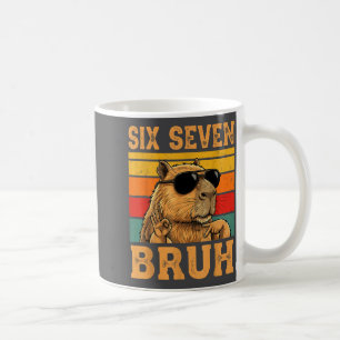 Funny Capybara 67 Meme Six Seven Bruh Boys Teens K Coffee Mug