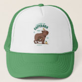 Cute-Capybara-Rodents-Animal Funny Gifts Blue Trucker Hat for Men