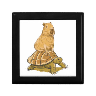 Funny Capybara Animal Turtle Cute Capybara Gift Box