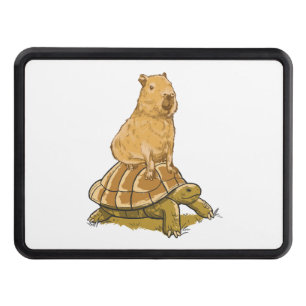 Funny Capybara Animal Turtle Cute Capybara Hitch Cover