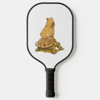 Funny Capybara Animal Turtle Cute Capybara Pickleball Paddle
