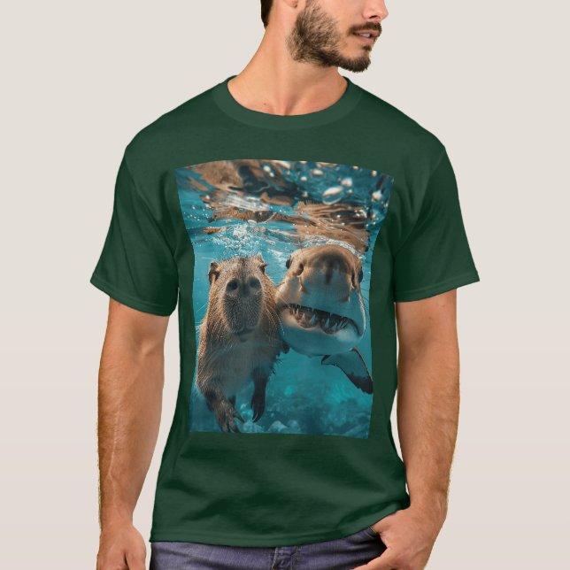 Funny Capybara boy T-Shirt (Front)