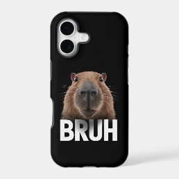 Funny Capybara Bruh  iPhone 17 Case
