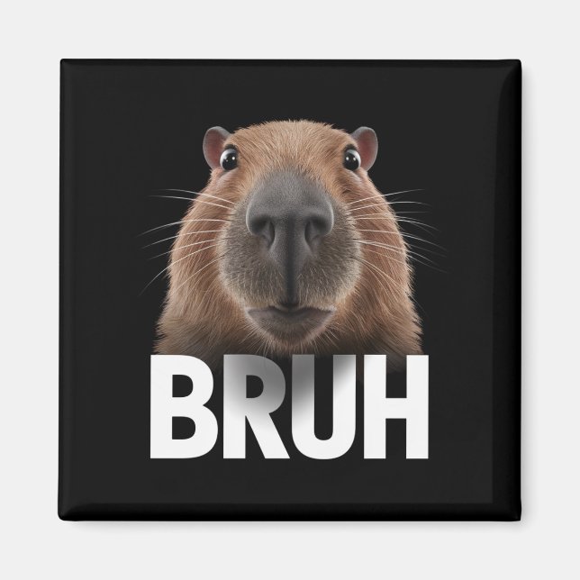 Funny Capybara Bruh  Magnet (Front)