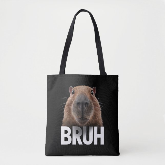 Funny Capybara Bruh  Tote Bag (Front)