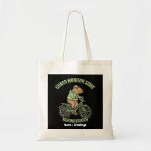 Funny Capybara Chaos Monitor State Testing Edition Tote Bag