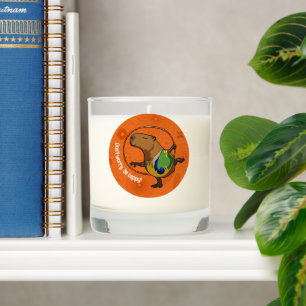 Funny Capybara Don't Worry Be Cappy Cartoon Scented Candle