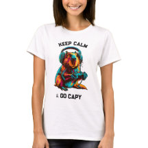 Funny Capybara Gamer Gaming Video Games Graphic T-